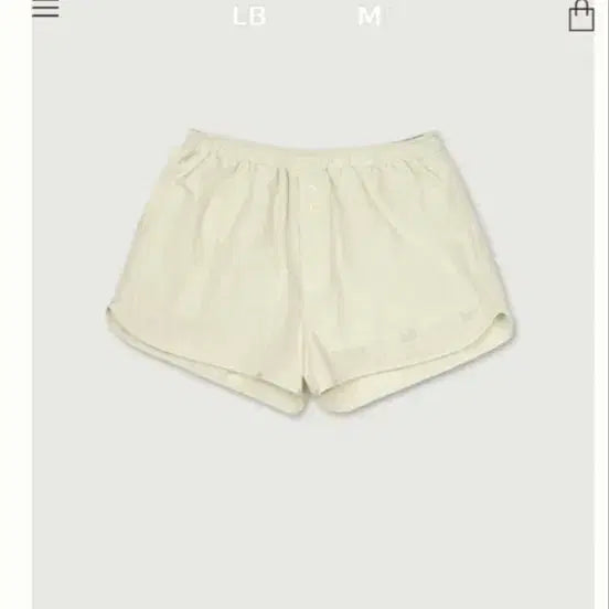 [BUNJANG] Love by Mood Easy Wind Shorts Ivory / (새상품)러브바이무드 이지 윈드 쇼츠 아이보리