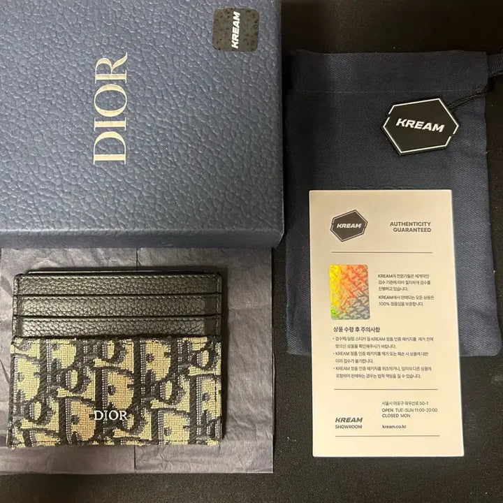 [BUNJANG] Dior Dior Oblique Jacquard Card Holder / 디올 오블리크 자카드 카드지갑