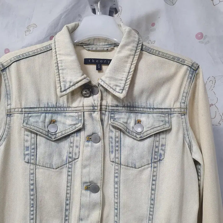[BUNJANG] Theory Washed Cotton Denim Short Jacket / 띠어리   워싱면   데님 숏  자켓
