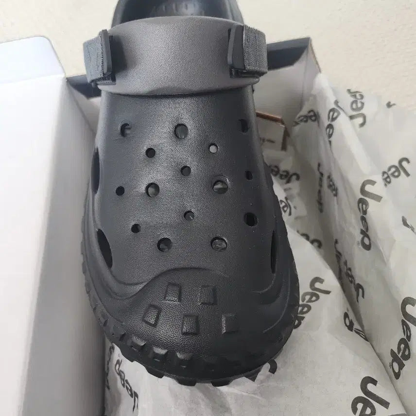 [BUNJANG] Jeep Black Slide Sandals / 지프 슬리퍼 샌들 블랙