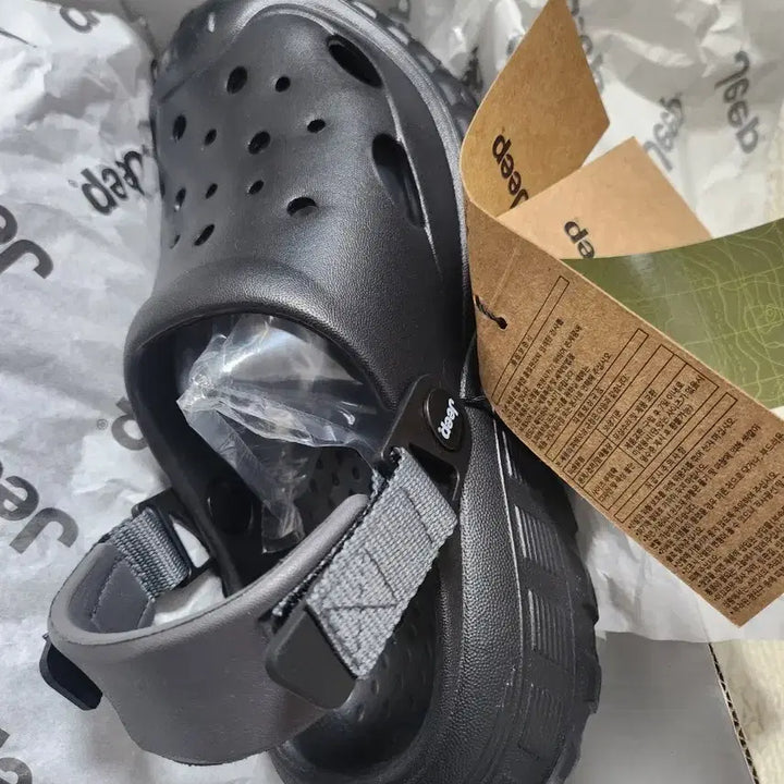 [BUNJANG] Jeep Black Slide Sandals / 지프 슬리퍼 샌들 블랙