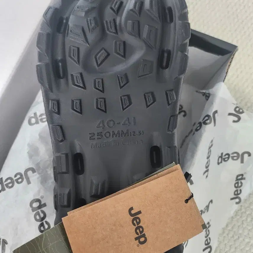 [BUNJANG] Jeep Black Slide Sandals / 지프 슬리퍼 샌들 블랙