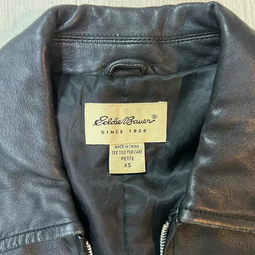 [BUNJANG] Eddie Bauer Vintage Leather Jacket XS / [xs]빈티지 에디바우어 가죽자켓