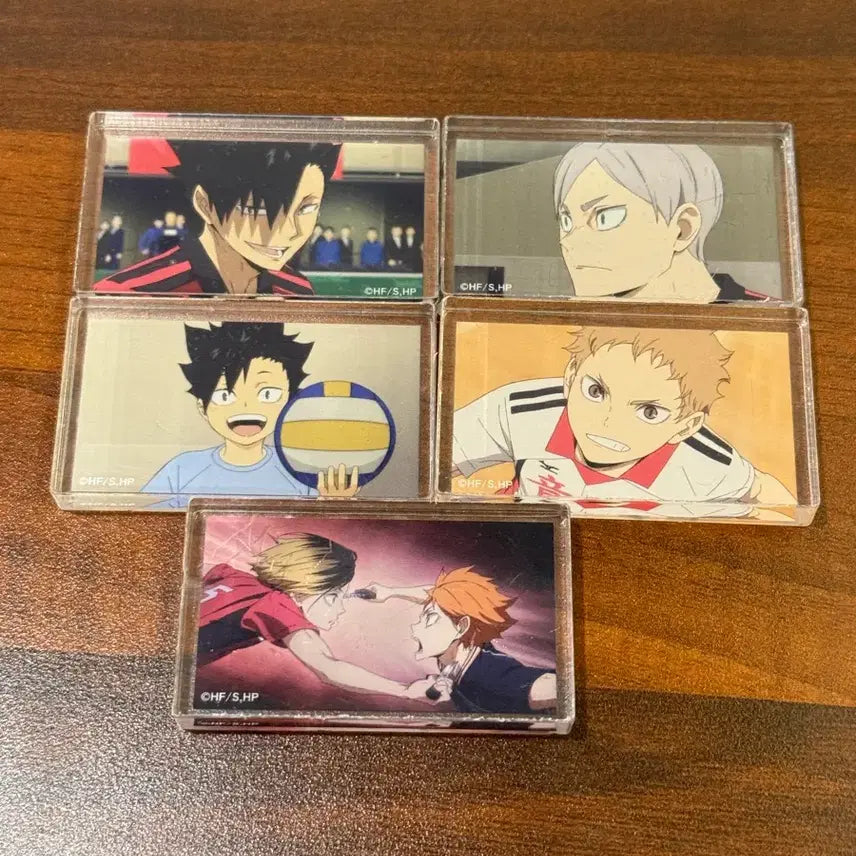 [BUNJANG] Haikyuu!! Daiso Collaboration Nekoma Acrylic Block Bundle Set / 하이큐 다이소 콜라보 아크릴블럭 네코마 일괄 판매
