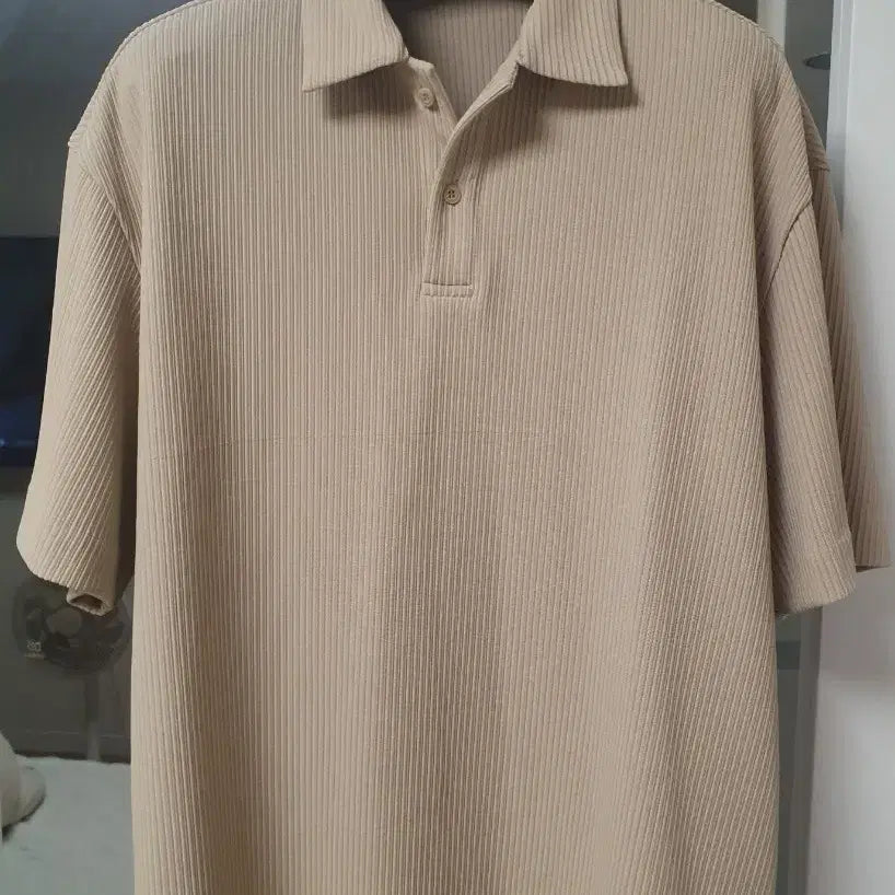 [BUNJANG] Time Homme 23SS Pleats Collar Knit Beige 105 / 타임옴므 23ss 플리츠 카라 니트/베이지/105