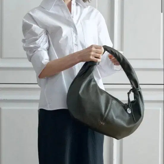 [BUNJANG] Hacie Olivia Hobo Bag Khaki / HACIE 올리비아 호보백 카키 새상품 더스트백O