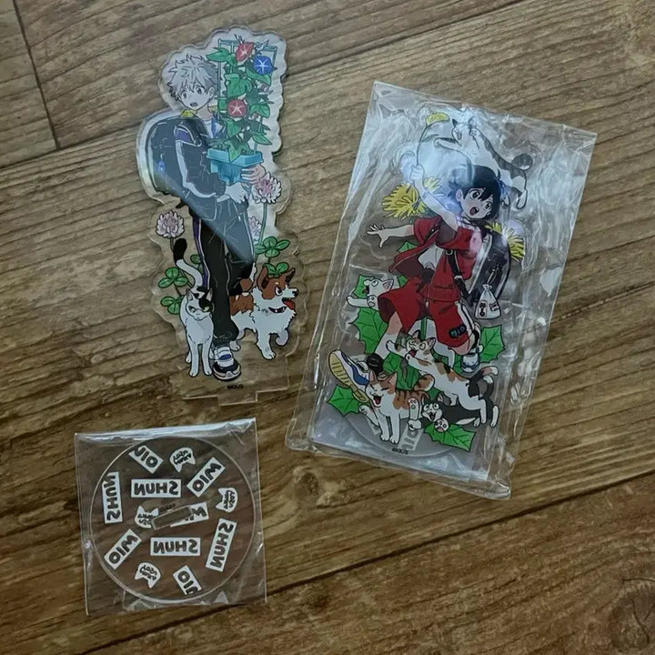[BUNJANG] Etrange Beach &amp; Etrange Spring Breeze Chibi Acrylic Stand Bundle Set / 해변의 에트랑제 봄바람의 에트랑제 치비 아크릴 스탠드 일괄