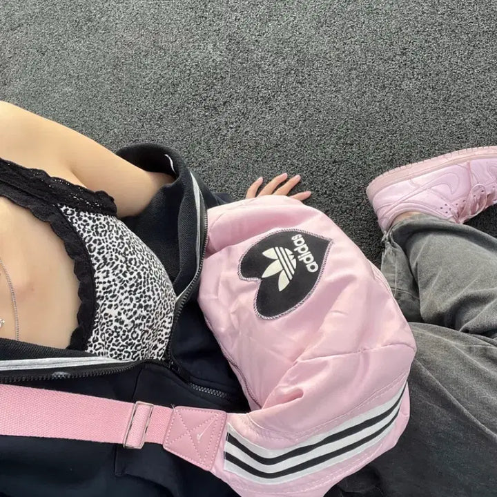 [BUNJANG] Baby Bear Vintage Adidas Heart Bag / 베이비베어 빈티지 아디다스 하트 백