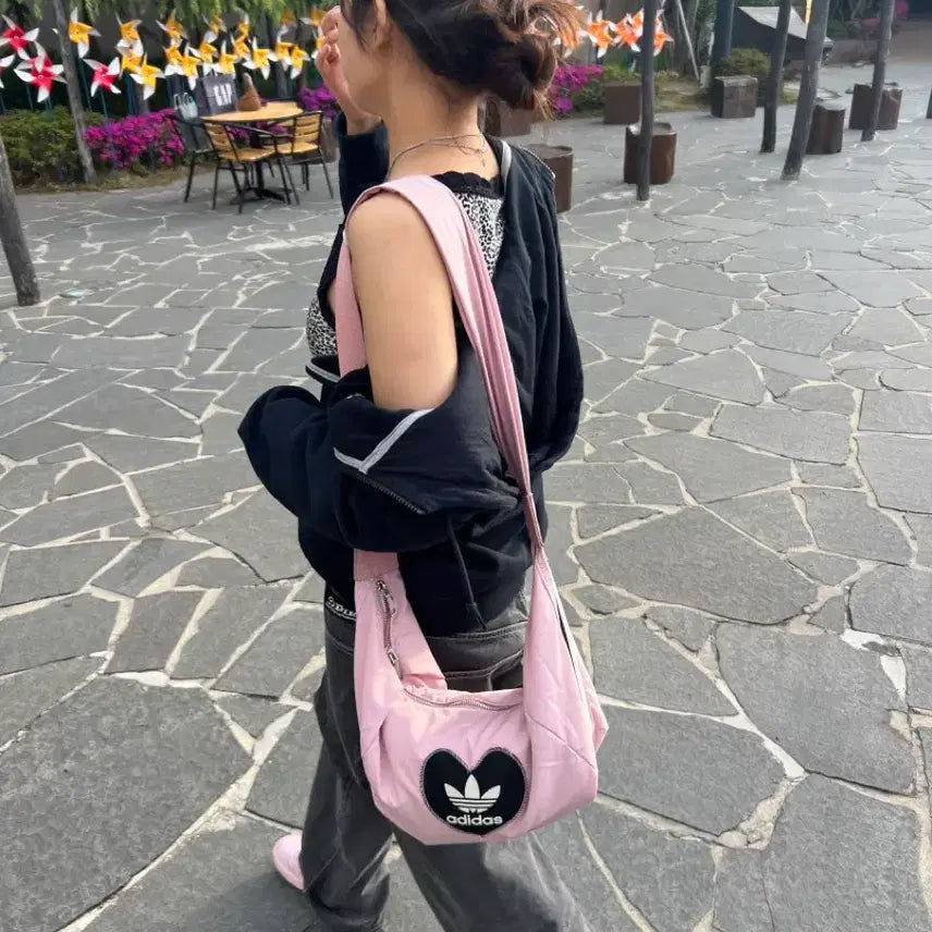 [BUNJANG] Baby Bear Vintage Adidas Heart Bag / 베이비베어 빈티지 아디다스 하트 백