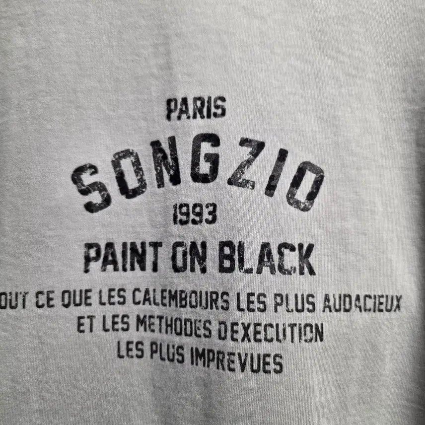 [BUNJANG] Songzio 25FW Oversized Fit T-Shirt / 송지오 25fw 오버핏 반팔 50