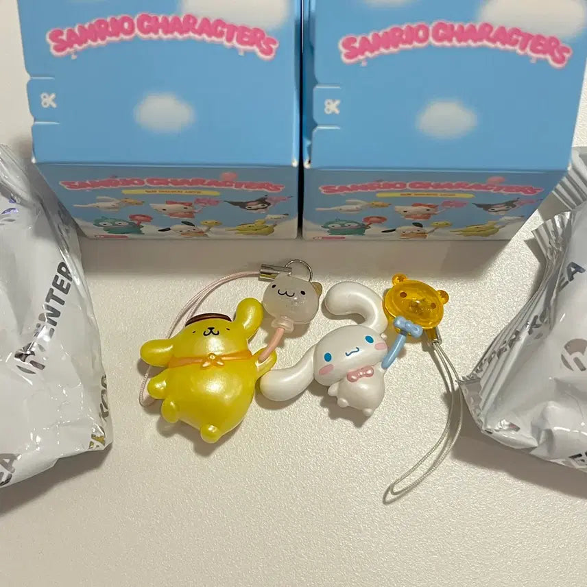 [BUNJANG] Sanrio Balloon Pompompurin Cinnamonroll Figure Keyring / 산리오 벌룬 폼폼푸린 시나몬롤 풍선 피규어 키링