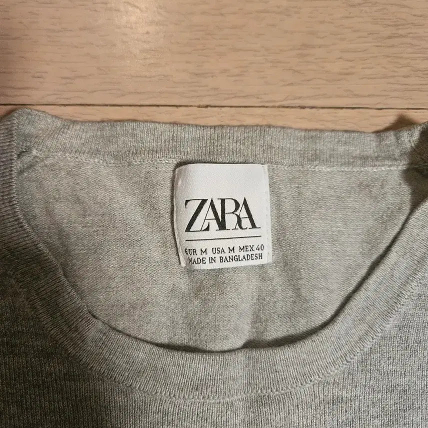 [BUNJANG] Zara Grey Long Sleeve Knit XL / 자라 회색 긴팔니트. XL.택포2.5만!