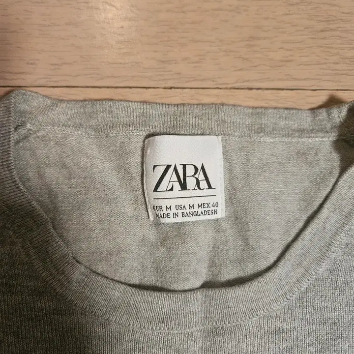 [BUNJANG] Zara Grey Long Sleeve Knit XL / 자라 회색 긴팔니트. XL.택포2.5만!