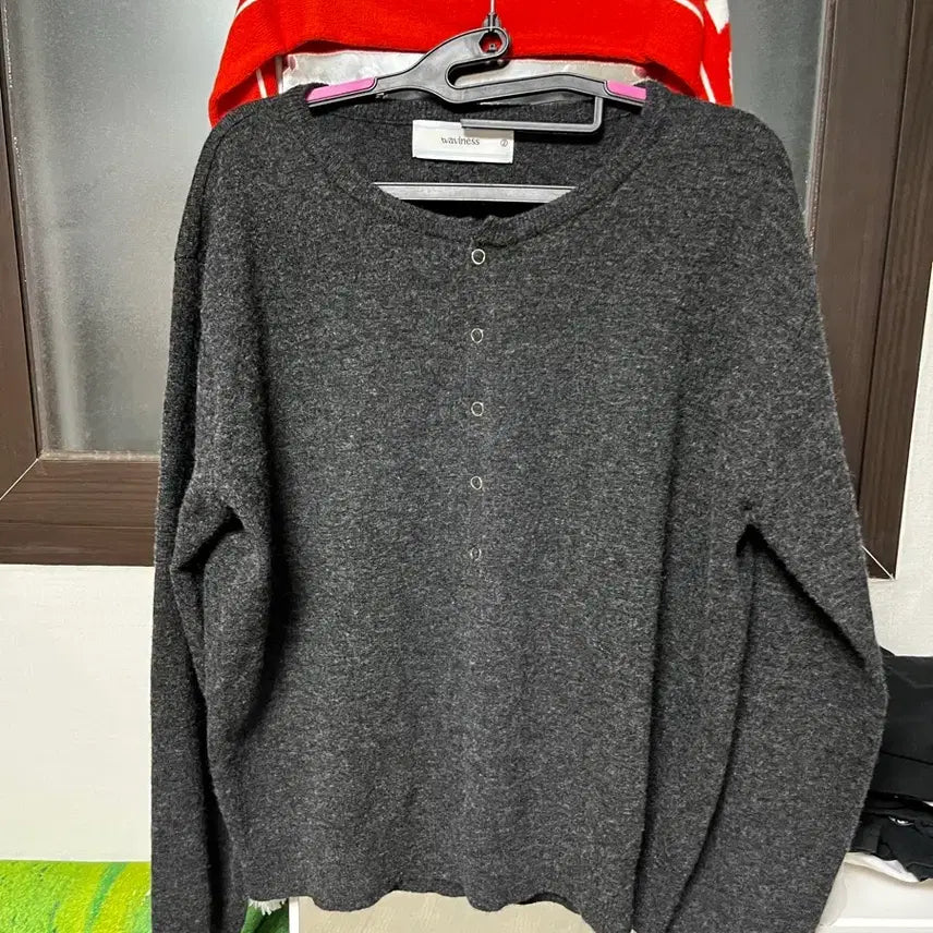 [BUNJANG] WAVYNESS Henley Neck Knit / 웨이비니스 헨리넥 니트