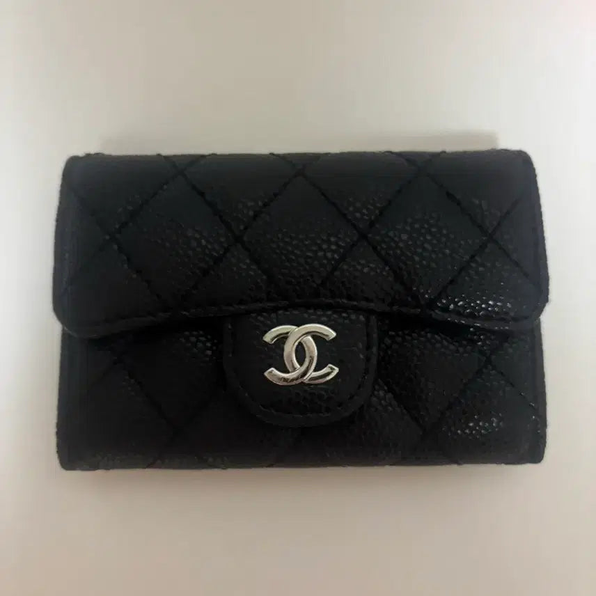 [BUNJANG] Chanel Black Caviar Cardholder / 샤넬 블랙 캐비어 카드지갑