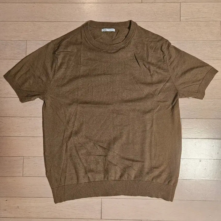 [BUNJANG] Zara Brown Short Sleeve Knit XL / 자라 갈색 반팔 니트. XL.택포2.5만!