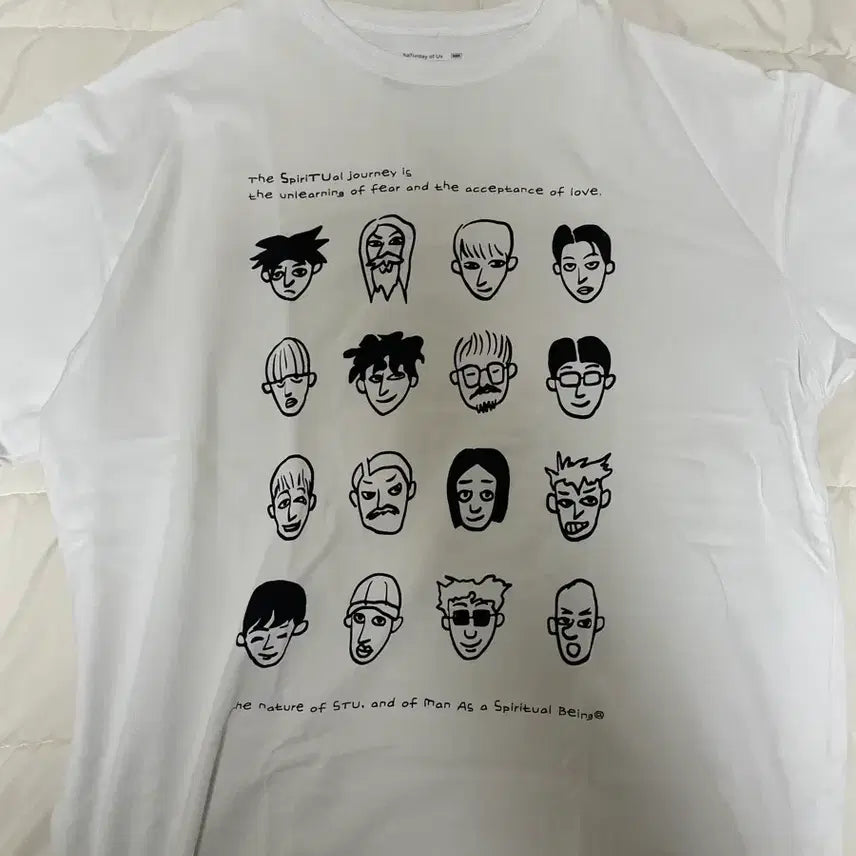 [BUNJANG] STU Printed Character T-Shirt (M) / [M] STU 프린팅 캐릭터 티셔츠 반팔