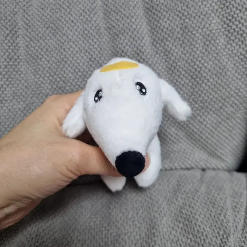 [BUNJANG] Borzoi White Puppy Charm Keychain / 보르조이 화이트 강아지 인형키링
