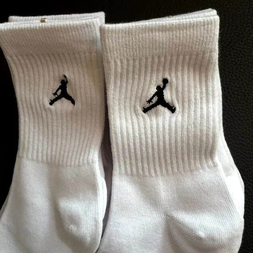 [BUNJANG] Nike Jordan White Socks 10-Pair Set / 조던 흰색 양말 10켤레세트