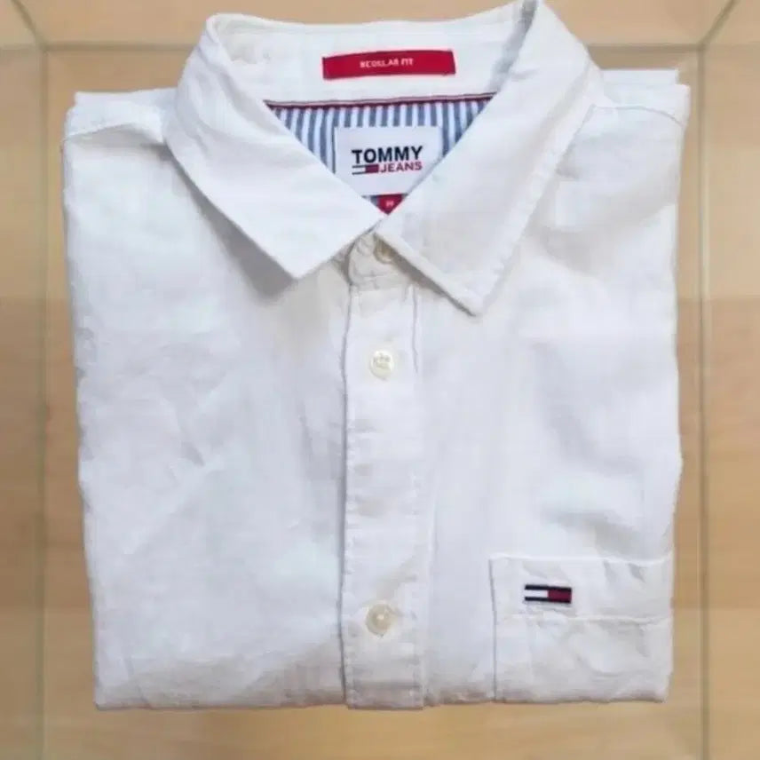 [BUNJANG] Tommy Jeans Linen Shirt - Size M / 정품 타미진스 린넨 셔츠/ 미사용(택포)