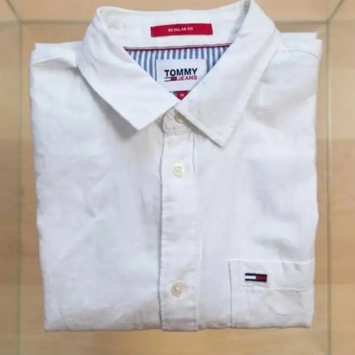 [BUNJANG] Tommy Jeans Linen Shirt - Size M / 정품 타미진스 린넨 셔츠/ 미사용(택포)