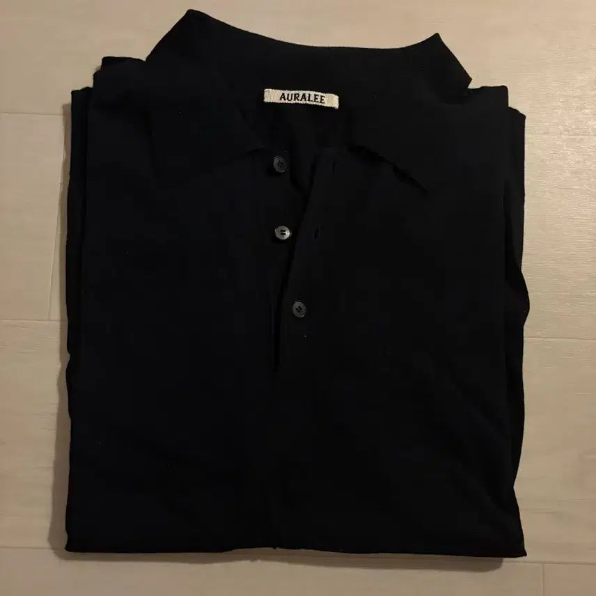[BUNJANG] ORRERY Super High Gauge Cotton Knit Polo Navy Size 4 / 오라리 슈퍼 하이 게이지 코튼 니트 폴로 네이비 4