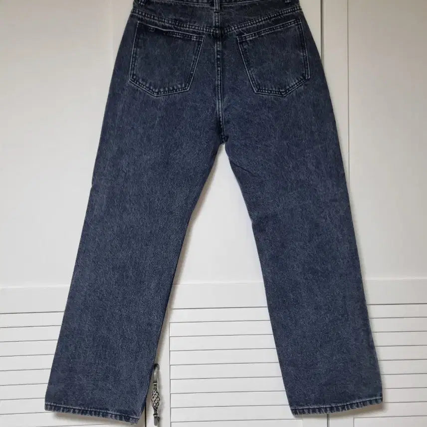 [BUNJANG] Trillion Biostone Washing Wide Denim Pants (Blue Gray) / 트릴리온 바이오스톤 워싱 와이드 데님 팬츠 (BLUE GRAY).M사이즈