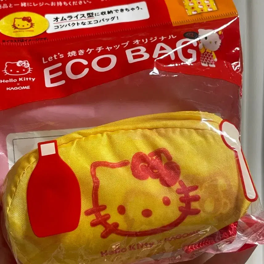 [BUNJANG] Hello Kitty Kagome Ketchup Omurice Eco Bag / 헬로키티 카고메 케찹 에코백 오므라이스