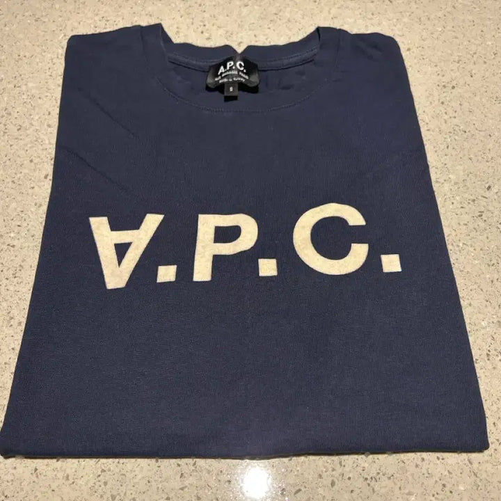 [BUNJANG] A.P.C. Big Logo T-Shirt Navy S / A.P.C. 빅 로고 티셔츠 네이비