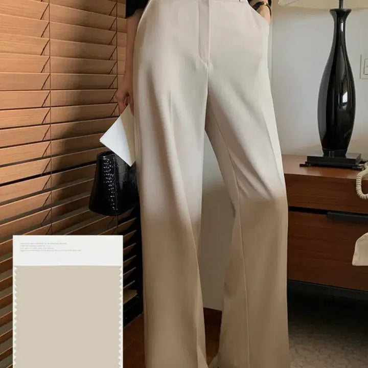 [BUNJANG] Benito Premium Wrinkle-Free Straight Slack Pants (Sand Beige, Short L) / 베니토 스트레이트 슬랙스 샌드베이지 숏 L
