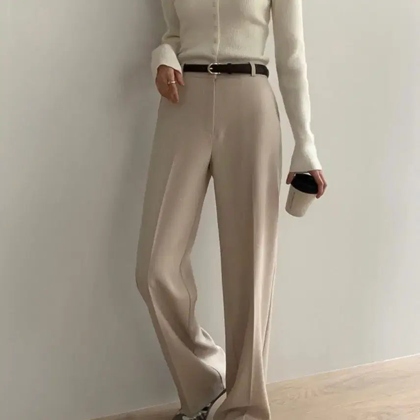 [BUNJANG] Benito Premium Wrinkle-Free Straight Slack Pants (Sand Beige, Short L) / 베니토 스트레이트 슬랙스 샌드베이지 숏 L