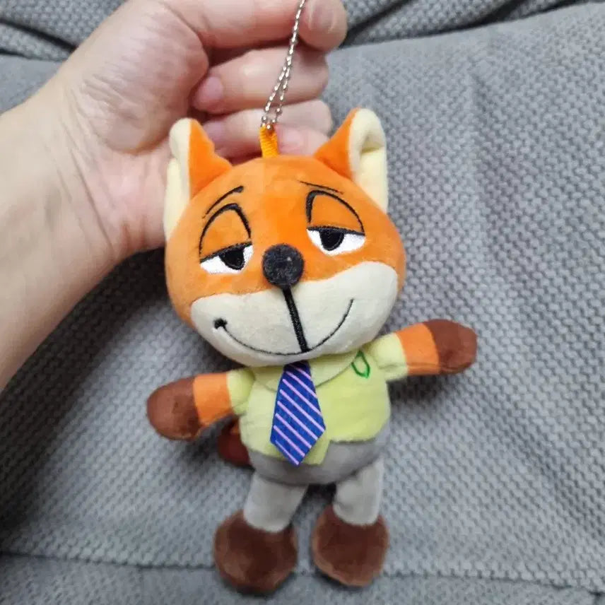 [BUNJANG] Zootopia Nick Wilde Plush Keychain / 주토피아 닉 와일드 인형 키링
