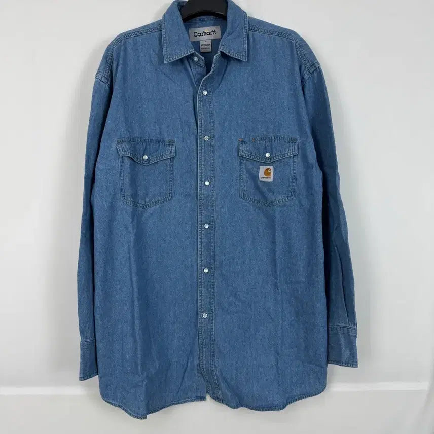 [BUNJANG] Carhartt Work Blue Denim Shirt / b362) 칼하트 워크 청셔츠