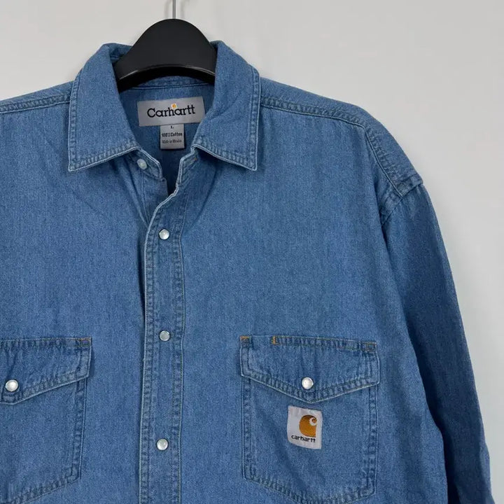 [BUNJANG] Carhartt Work Blue Denim Shirt / b362) 칼하트 워크 청셔츠