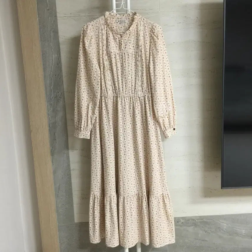 [BUNJANG] Thursday Island Corduroy Flower Long Dress / 써스데이아일랜드 코듀로이 플라워 롱 원피스 S