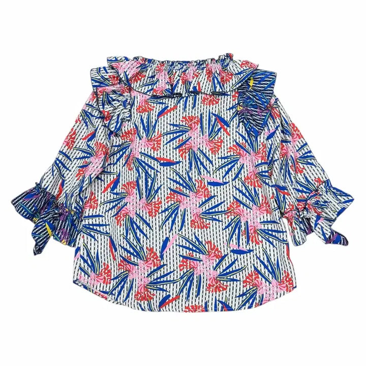 [BUNJANG] Lucky Chouette Frill Blouse / 럭키슈에뜨 프릴 블라우스 36