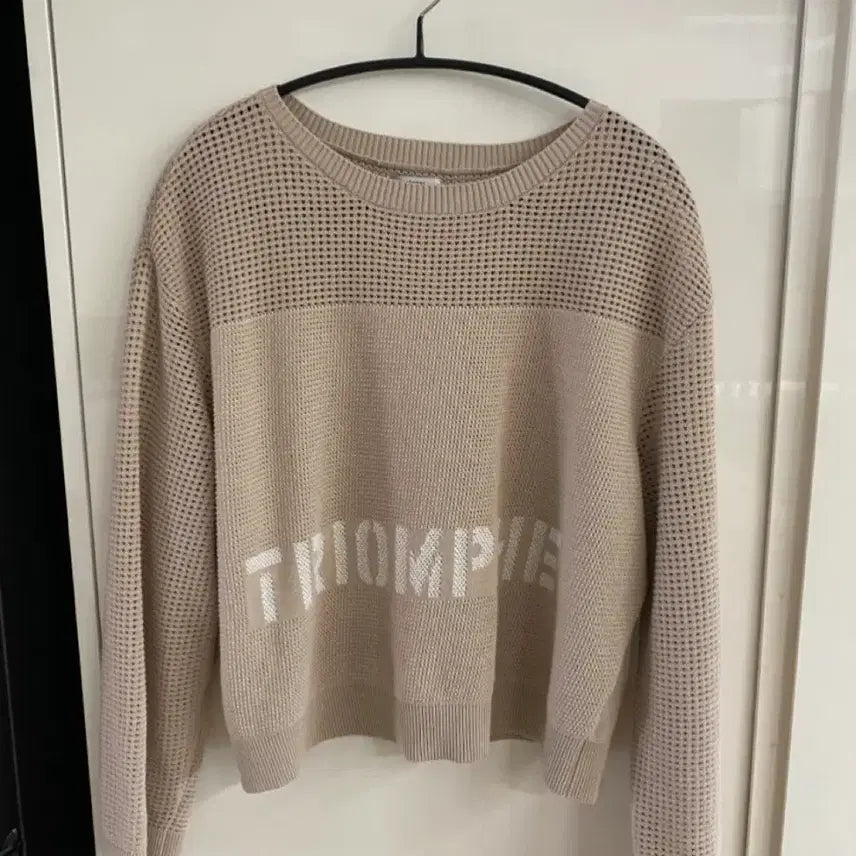 [BUNJANG] System Knit Beige Sweater / 한섬 시스템 니트