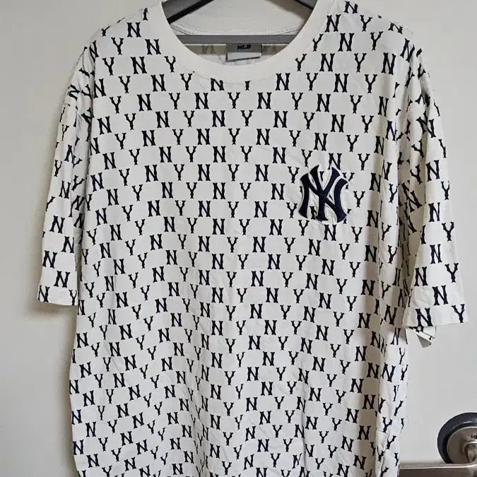 [BUNJANG] MLB Printing Round Short-Sleeve T-Shirt / MLB 프린팅 라운드 반팔