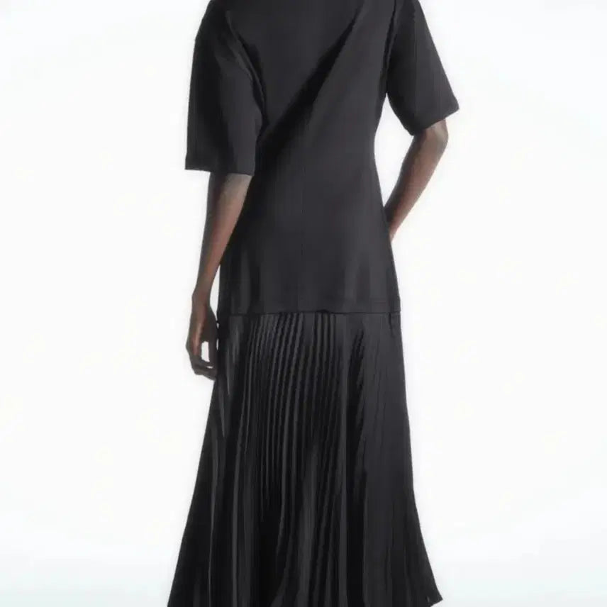 [BUNJANG] COS Pleated Satin Dress Black / 코스 플리츠스커트 새틴 드레스 원피스 블랙 66반까지추천