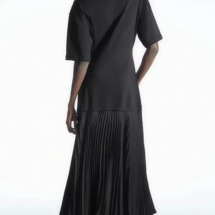[BUNJANG] COS Pleated Satin Dress Black / 코스 플리츠스커트 새틴 드레스 원피스 블랙 66반까지추천