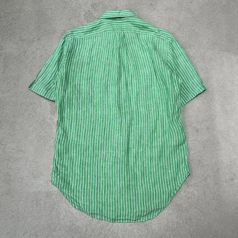 [BUNJANG] Polo Ralph Lauren Linen Half Shirt / 폴로 랄프로렌 린넨 하프셔츠 s10989