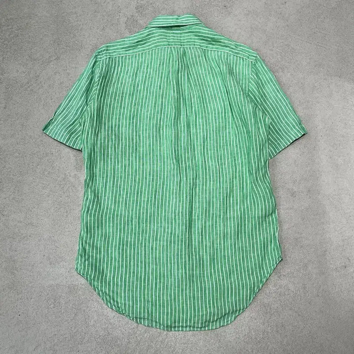 [BUNJANG] Polo Ralph Lauren Linen Half Shirt / 폴로 랄프로렌 린넨 하프셔츠 s10989