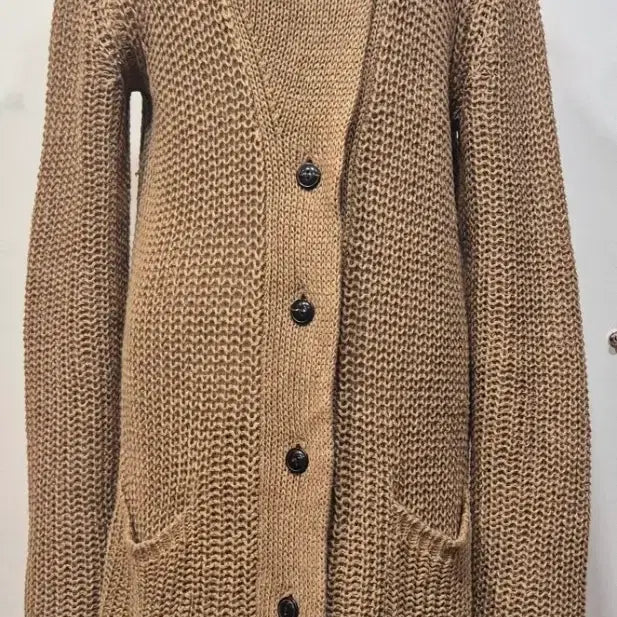 [BUNJANG] Ralph Lauren Denim &amp; Supply Brown Shawl Collar Knit Cardigan / 랄프로렌 데님 앤 서플라이 브라운 숄칼라 니트 가디건