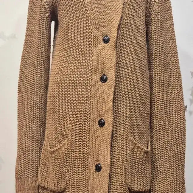 [BUNJANG] Ralph Lauren Denim &amp; Supply Brown Shawl Collar Knit Cardigan / 랄프로렌 데님 앤 서플라이 브라운 숄칼라 니트 가디건