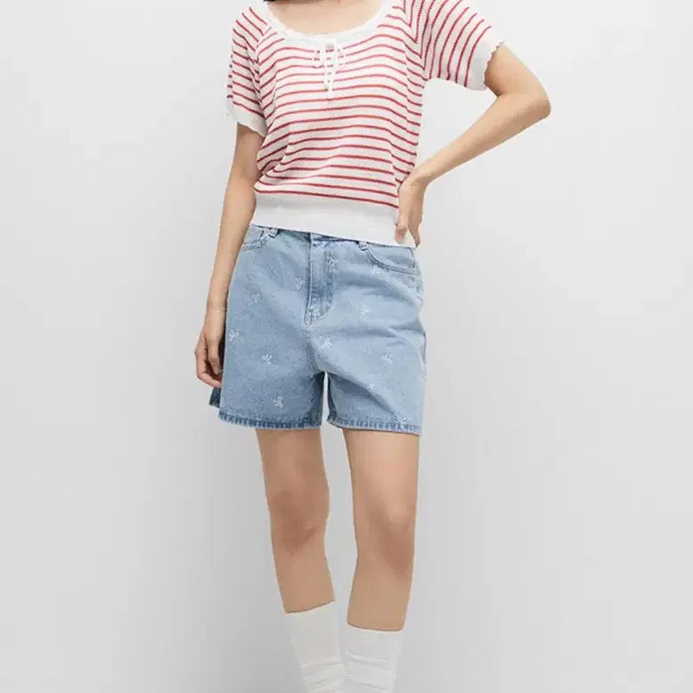 [BUNJANG] MIXXO Ribbon Square Neck Pullover / MIXXO 미쏘 리본 스퀘어넥 풀오버_MIWKAE768T