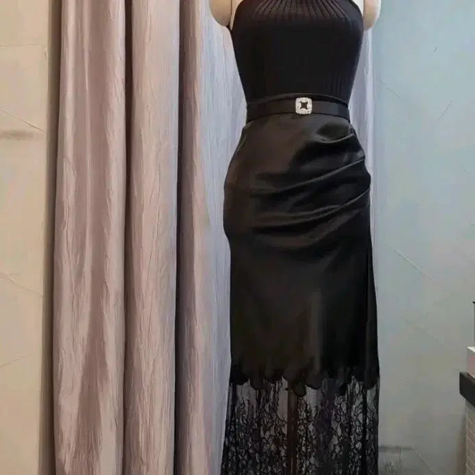 [BUNJANG] Lawson J&amp;J Silk Satin Skirt / 수입의류 로썸제이제이지 실크새틴 치마