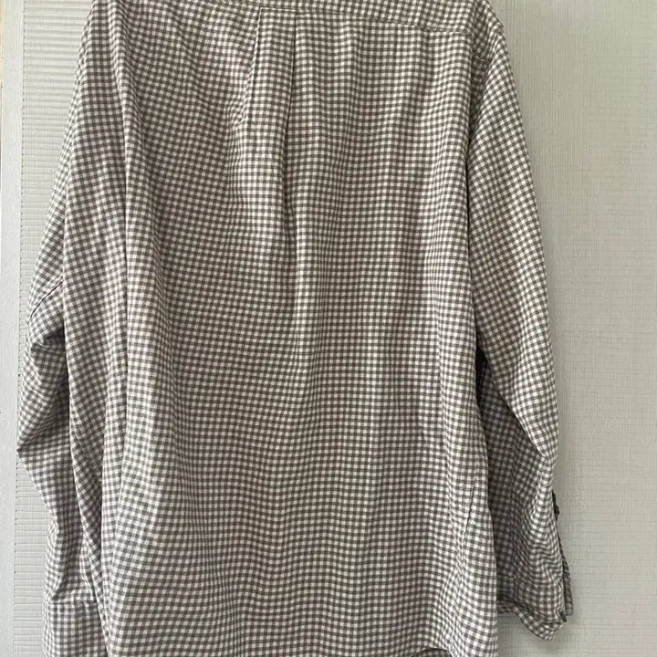 [BUNJANG] Uniqlo Check Shirt Brown XL / 유니클로 체크 셔츠 브라운