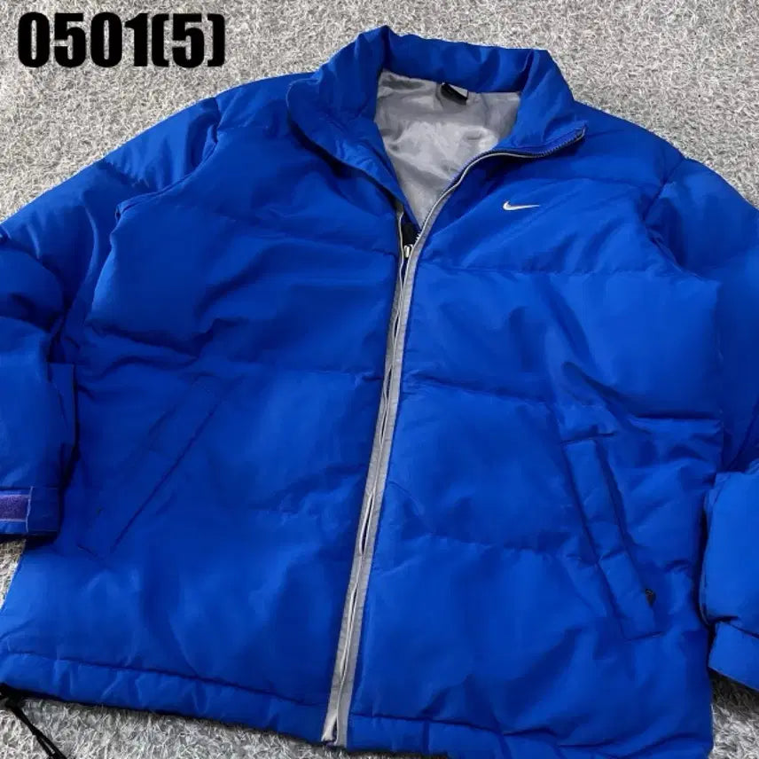 [BUNJANG] Nike Blue Padded Jumper / 나이키 블루 패딩 점퍼