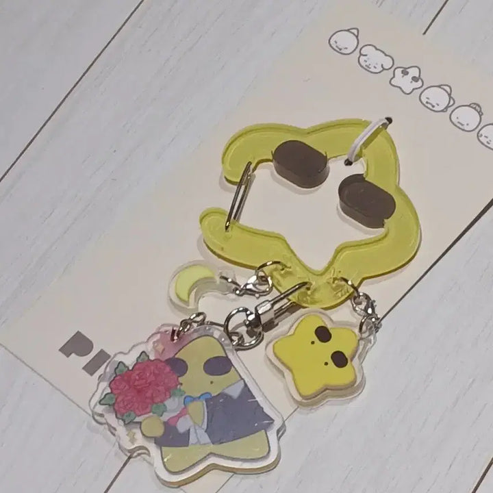 [BUNJANG] Pixelie Carabiner Spring Acrylic Keyring Set / 픽셀리 카라비너 봄 아크릴 키링 세트