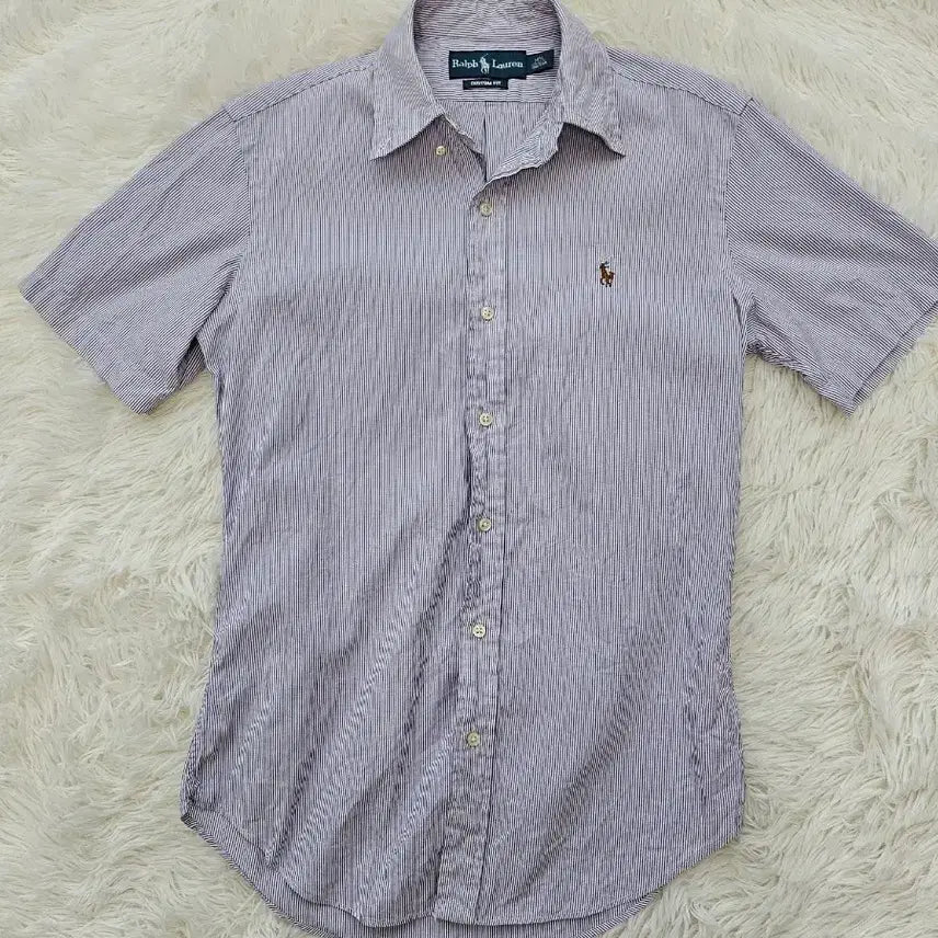 [BUNJANG] Polo Ralph Lauren Striped Short Sleeve Shirt / 폴로 랄프로렌 스트라이프 반팔 셔츠